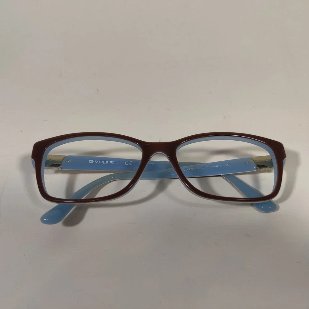Vogue VO-2765-B Blue / Brown Womens Eyeglasses Frame 53-16-140 - Picture 9 of 9